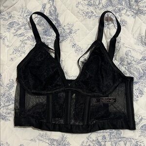Victoria's Secret Black Sheer Lace Bra